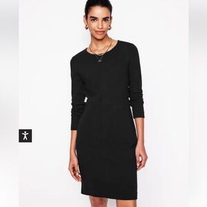 Boden Cornelia Ottoman Black Shift Dress Women’s Size 8L